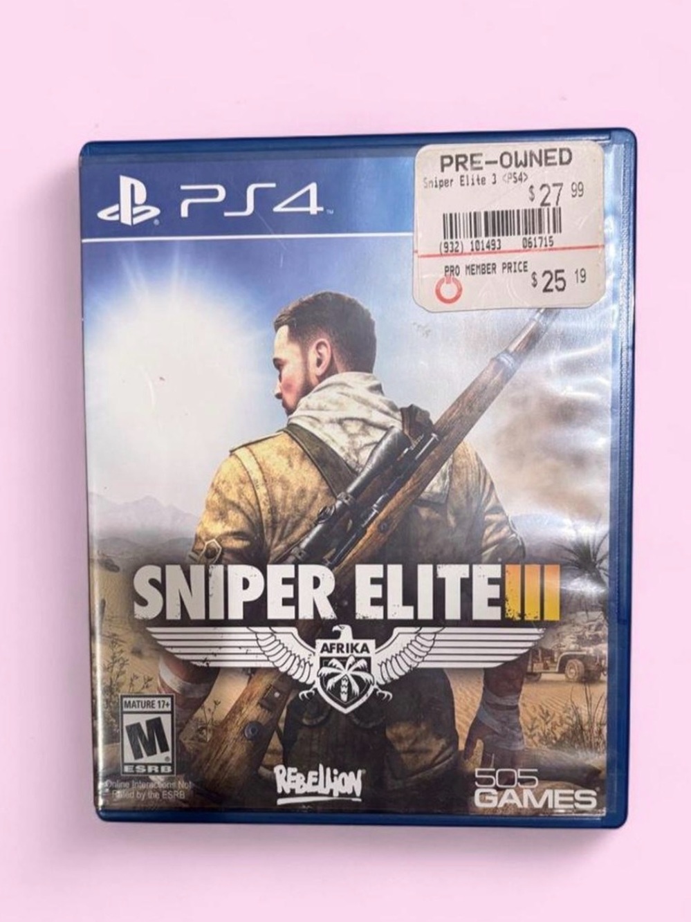 Sony PS4 Sniper Elite III — Blue Case
